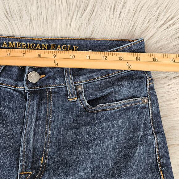 American Eagle Outfitters Slim Jeans Men’s 30x36 Extreme Flex Dark Wash Denim - Picture 10 of 10